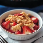 Keto Strawberry Cobbler First Image First Image