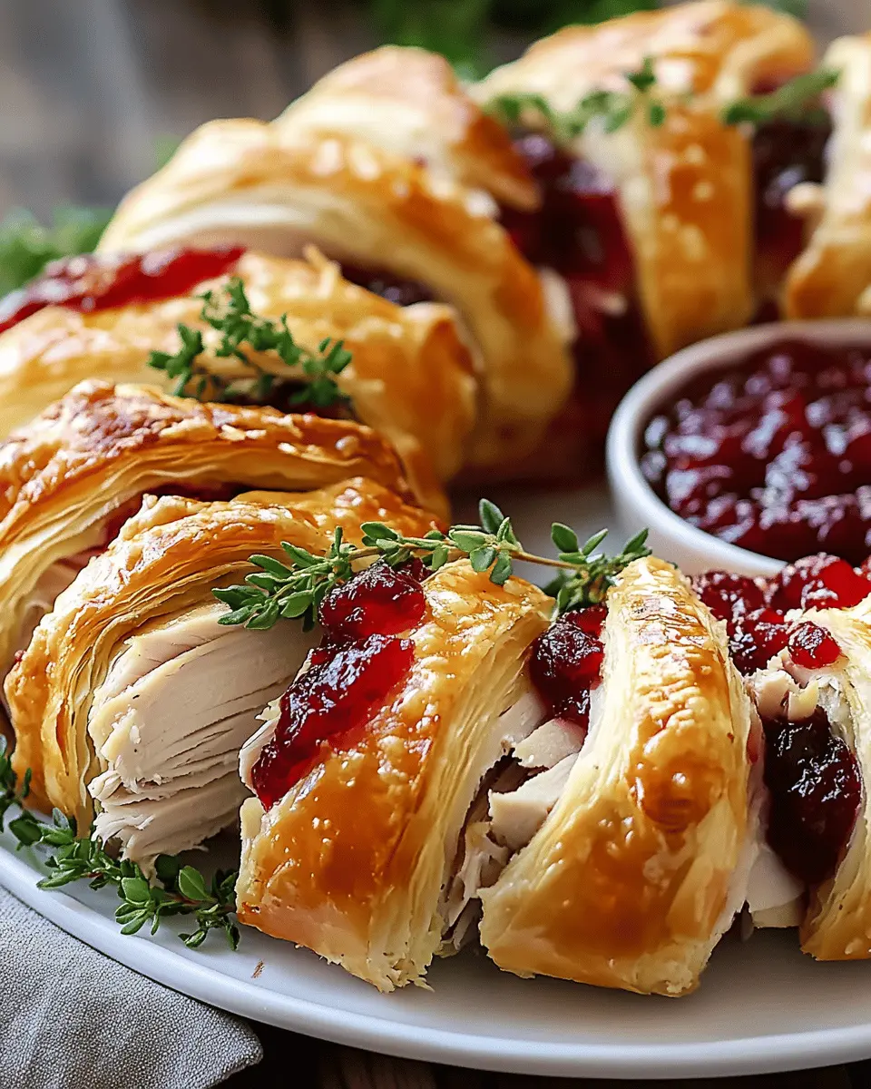 Savory Turkey and Cranberry Crescent Ring: A Cozy Holiday Delight 7