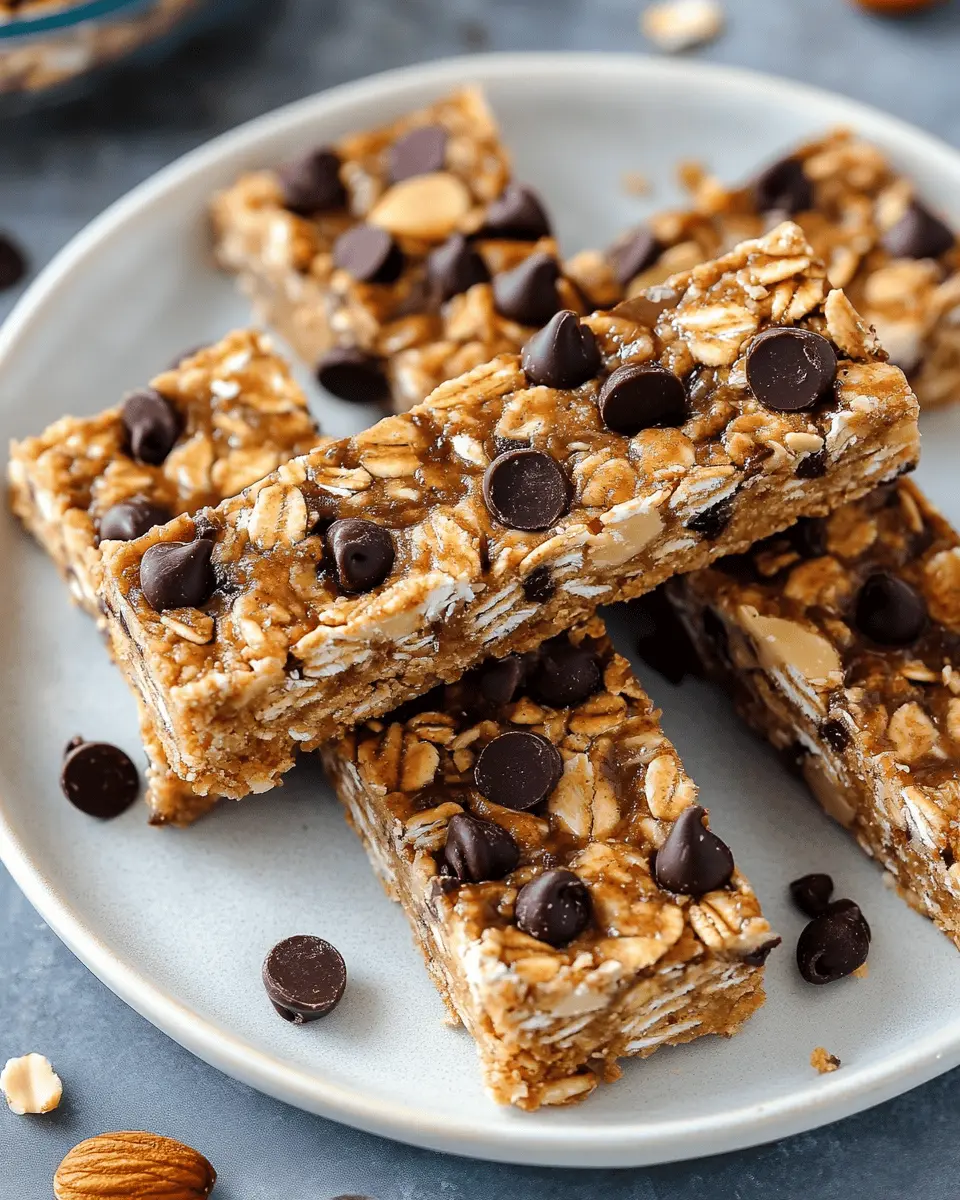 Low Carb Peanut Butter Chocolate Chip Granola Bars You'll Love 6 fskonimrwymbrgwopy9p