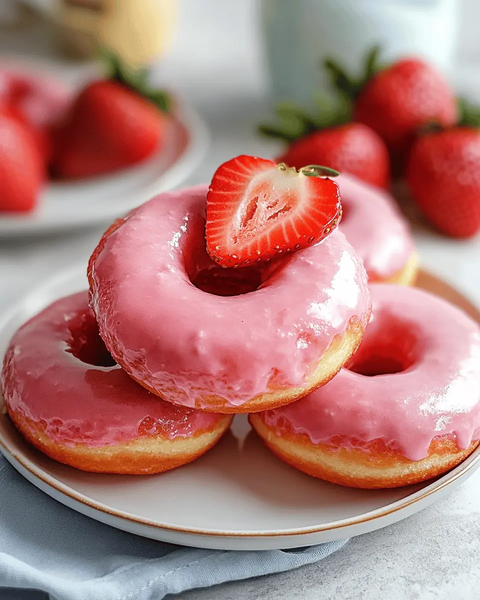Keto Strawberry Donuts That Melt in Your Mouth!