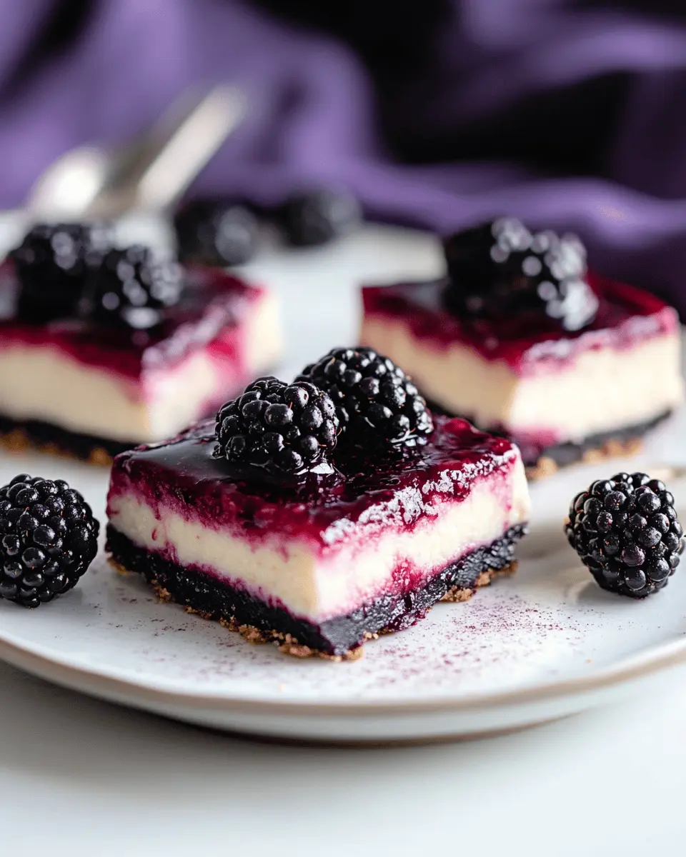 Keto Blackberry Cheesecake Bars: Irresistibly Creamy Bliss 5