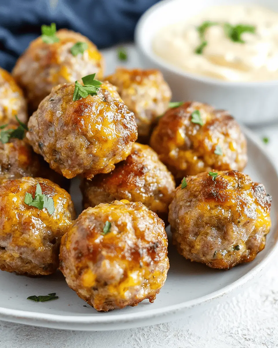Cheesy Keto Sausage Balls: Indulgent Bites You’ll Crave