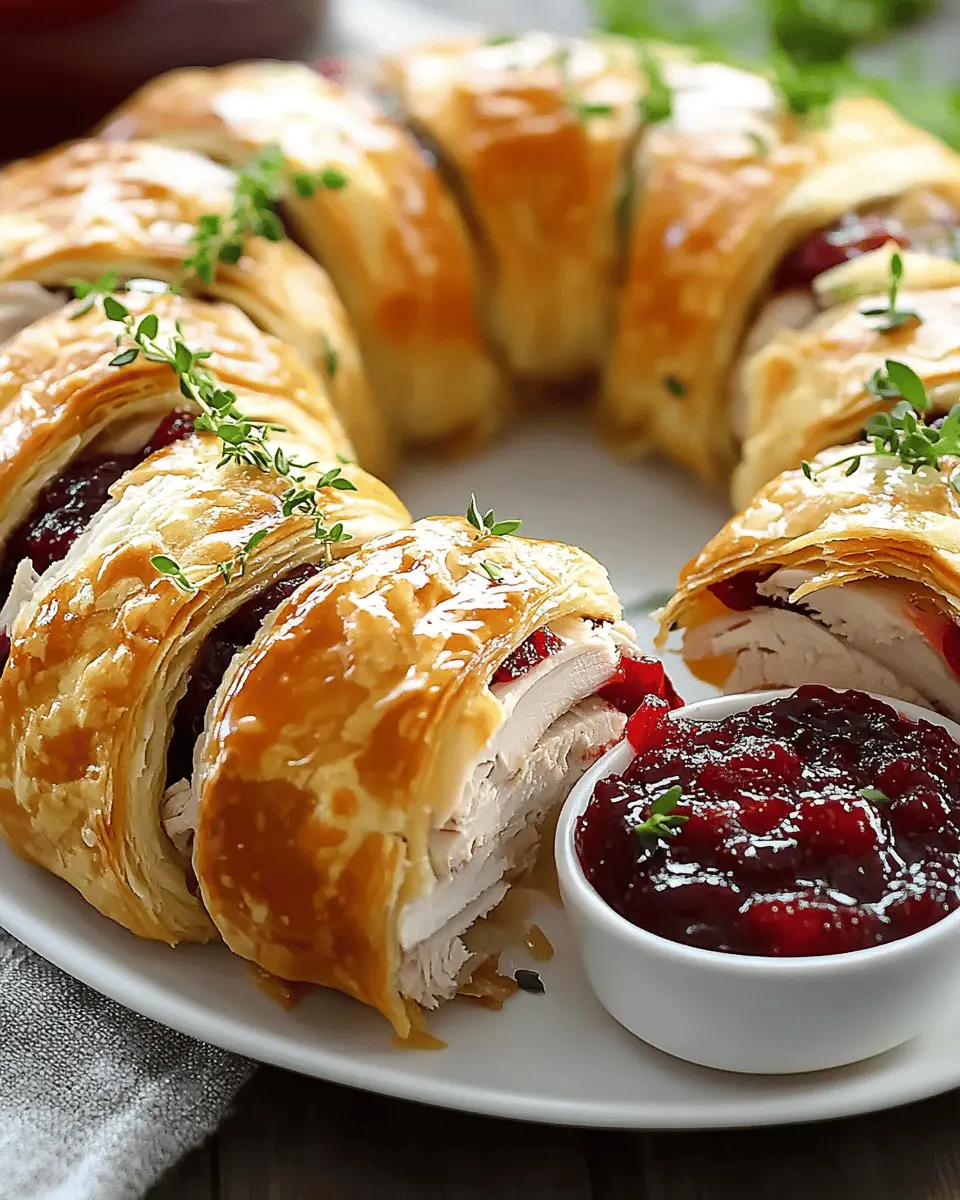 Savory Turkey and Cranberry Crescent Ring: A Cozy Holiday Delight 5