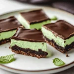 No Bake Keto Chocolate Mint Bars First Image First Image