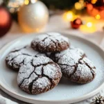 Keto Christmas Crinkle Cookies First Image First Image