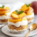 Keto Peach Cheesecake Jars First Image First Image