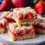 Keto Strawberry Rhubarb Bars First Image First Image
