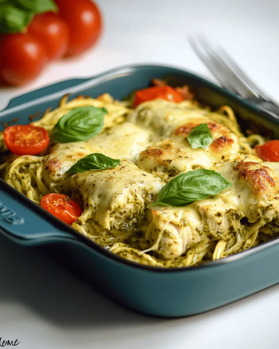Home 2 Keto Pesto Chicken Casserole: Irresistibly Creamy with Zoodles
