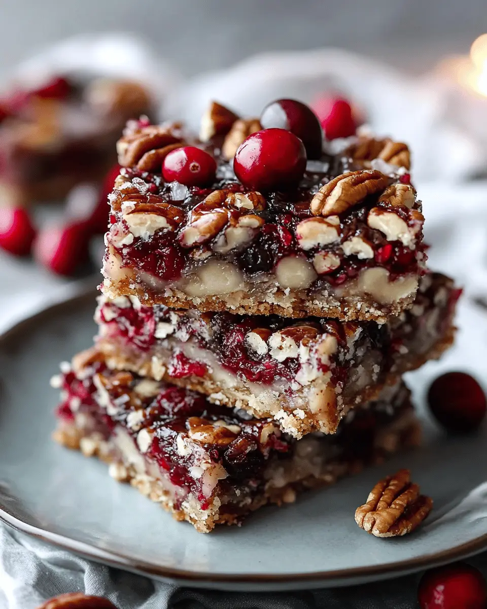 Keto Cranberry Pecan Magic Bars: Irresistibly Sweet & Guilt-Free
