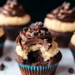 Keto Chocolate Cookie Dough Cupcakes First Image First Image