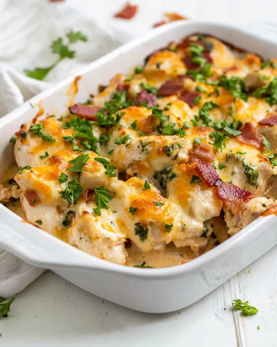 Keto Chicken Bacon Ranch Casserole Made Easy and Irresistible 6