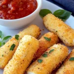 Easy Low Carb Baked Mozzarella Sticks First Image First Image