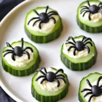 Keto Spider Cucumber Appetizer Bites First Image First Image