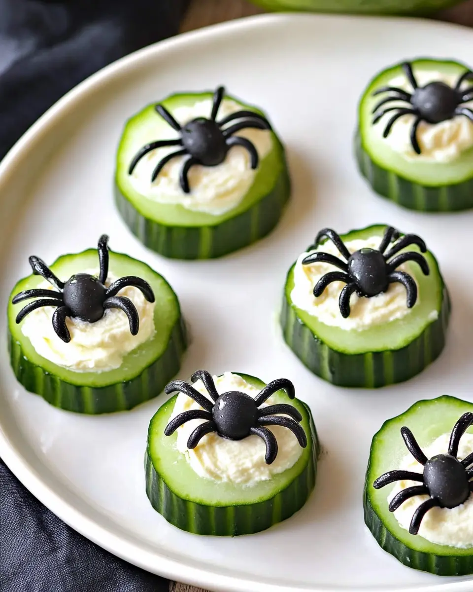 Keto Spider Cucumber Appetizer Bites You’ll Crave Forever