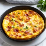 Keto Frittata with Brie and Bacon First Image First Image