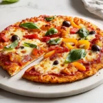 Keto Chicken Crust Pizza First Image First Image