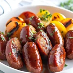 Low Carb Baked BBQ Sausages First Image First Image