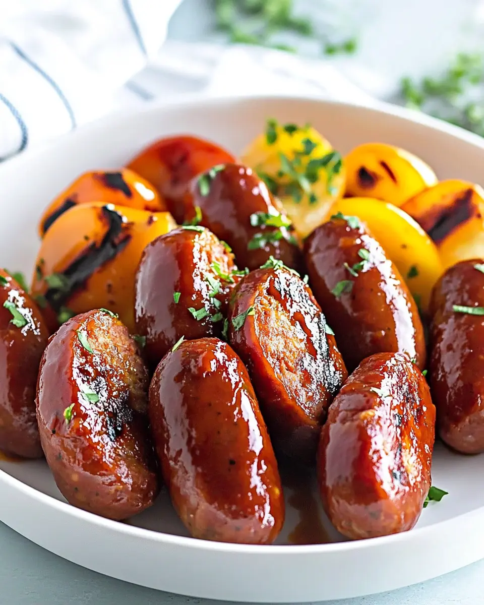 Low Carb Baked BBQ Sausages That Are Juicy and Irresistible