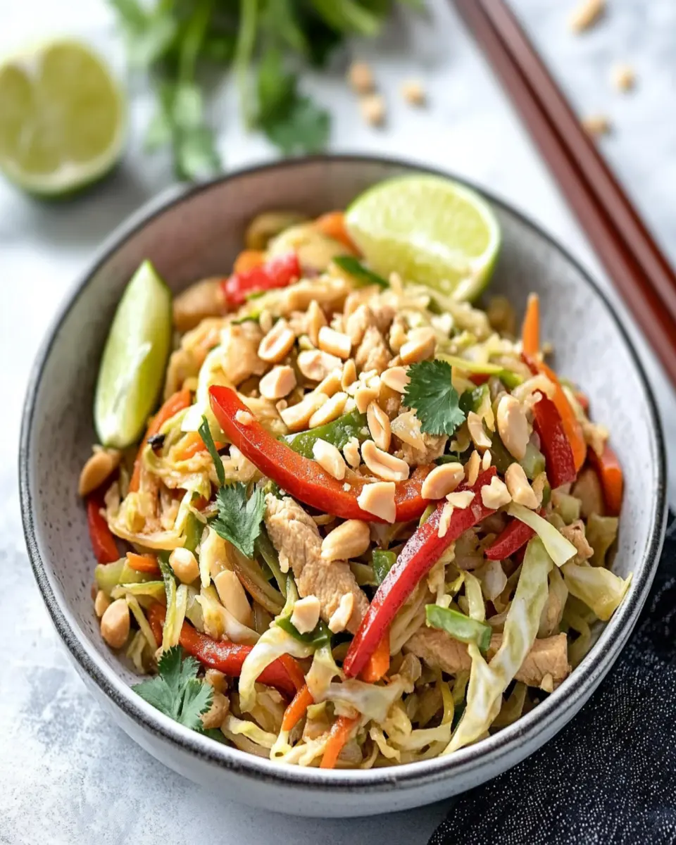 Keto Cabbage Pad Thai: Irresistibly Low-Carb Comfort!
