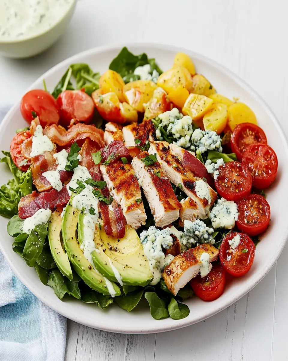 Keto Cobb Salad with Ranch Dressing: The Best Guilt-Free Delight