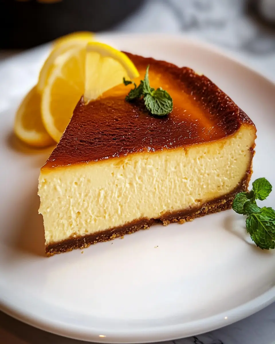 Keto-Friendly Basque Burnt Lemon Cheesecake: Decadent & Easy