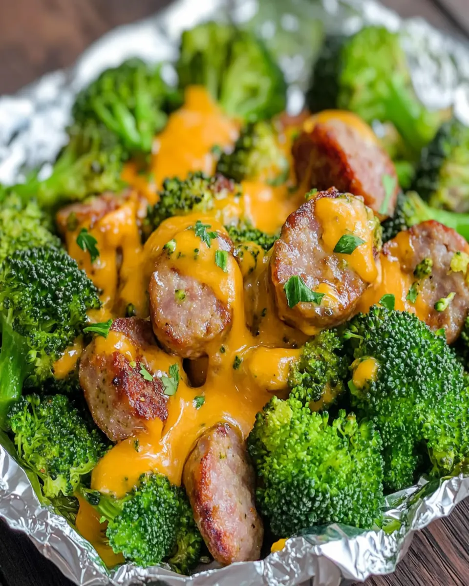 Sausage Broccoli Cheddar Foil Pack: Easy Weeknight Delight 5