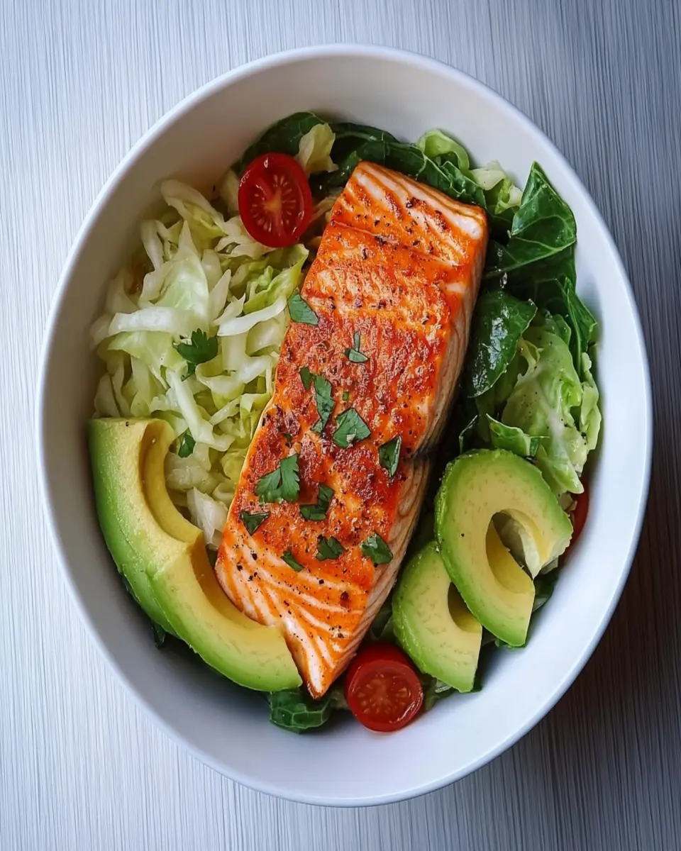 Simple Keto Cabbage and Salmon Bowl: Easy Weeknight Delight