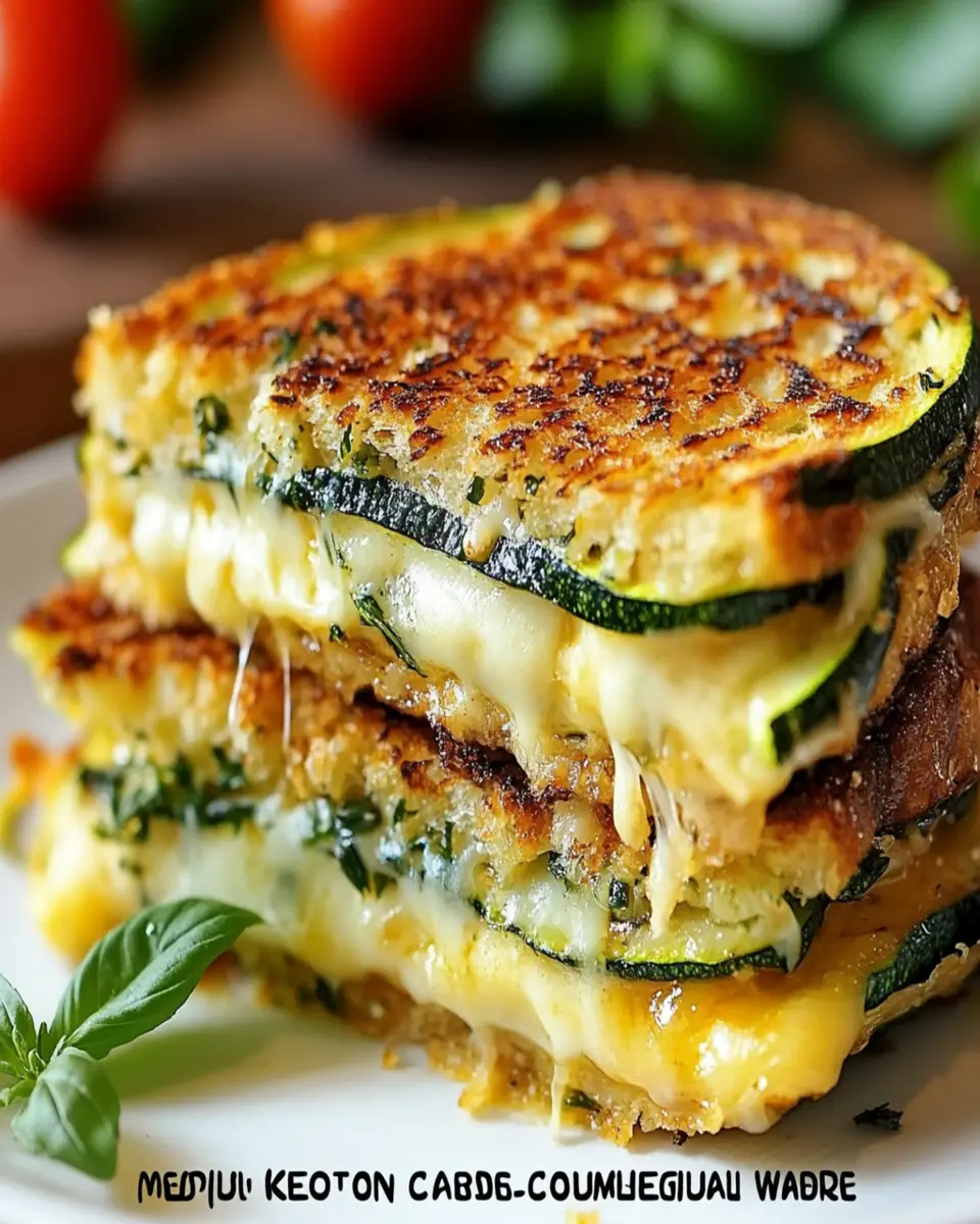 Mediterranean Keto Zucchini-Crusted Grilled Cheese Sandwiches: Indulgent Flavor Awaits!