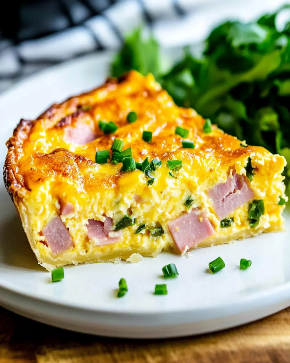 Low Carb Ham and Cheese Crustless Quiche That's a Total Win! 5