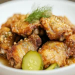 Keto Crispy Pickle-Brined Chicken Thighs First Image First Image