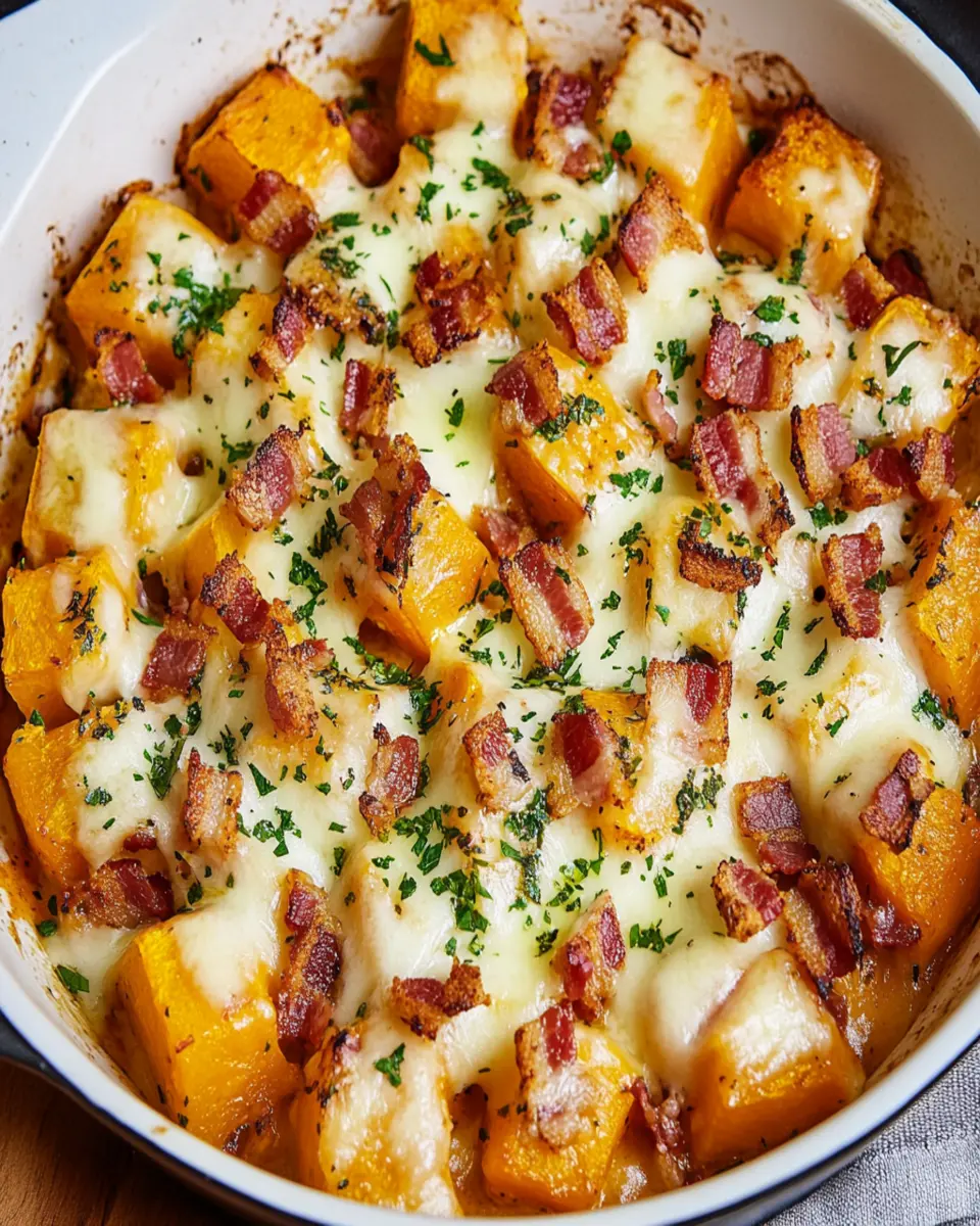 Cheesy Bacon Butternut Squash That's Irresistibly Comforting 7