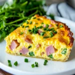 Low Carb Ham and Cheese Crustless Quiche First Image First Image