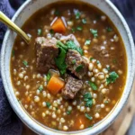 Keto Beef Barley Soup First Image First Image