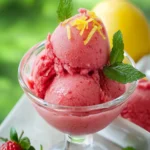 Strawberry Lemon Sorbet First Image First Image
