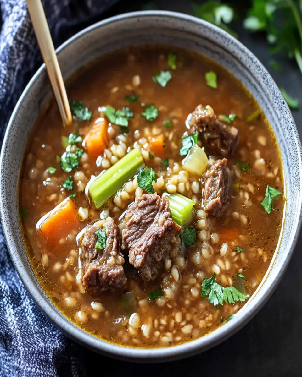 Keto Beef Barley Soup: Easy Comfort for Cozy Nights 5