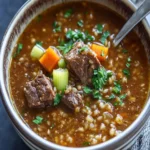 Keto Beef Barley Soup First Image First Image