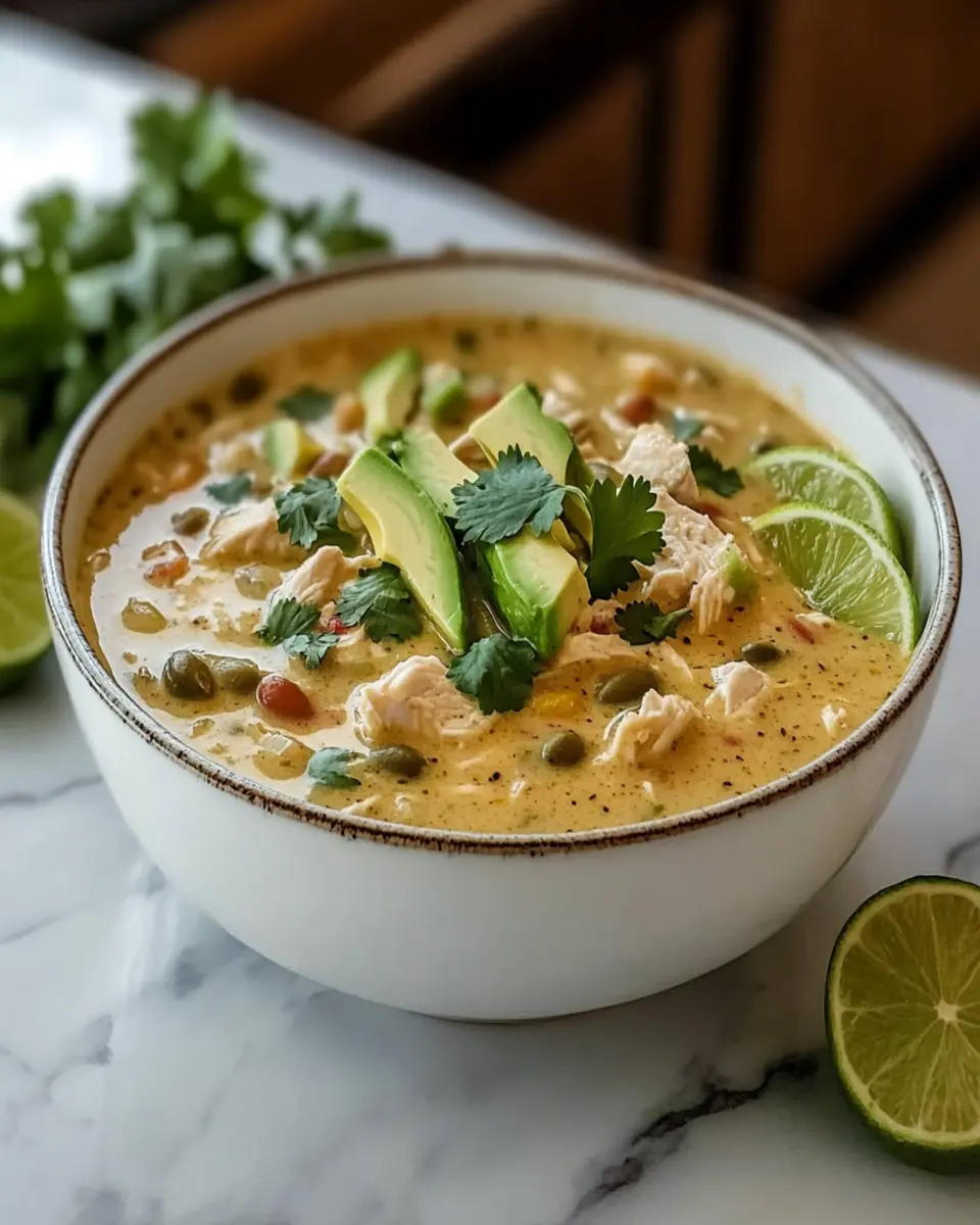 Keto White Chicken Chili: Creamy, Cozy & Irresistibly Low-Carb
