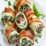 Keto Spinach and Bacon Cream Cheese Roll Ups First Image First Image