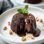 Keto Chocolate Peanut Butter Lava Cakes First Image First Image