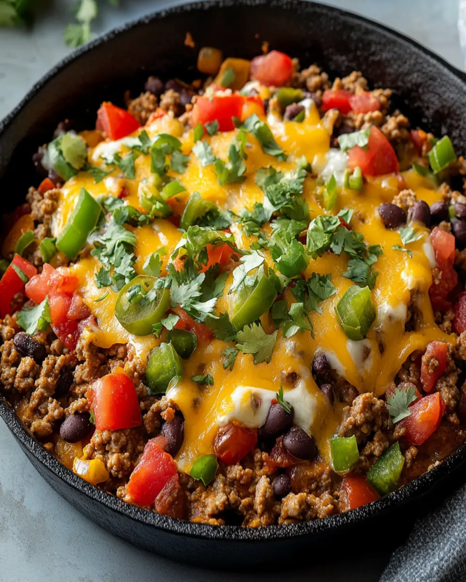 Taco Skillet Magic: Indulge in Quick, Flavorful Comfort!