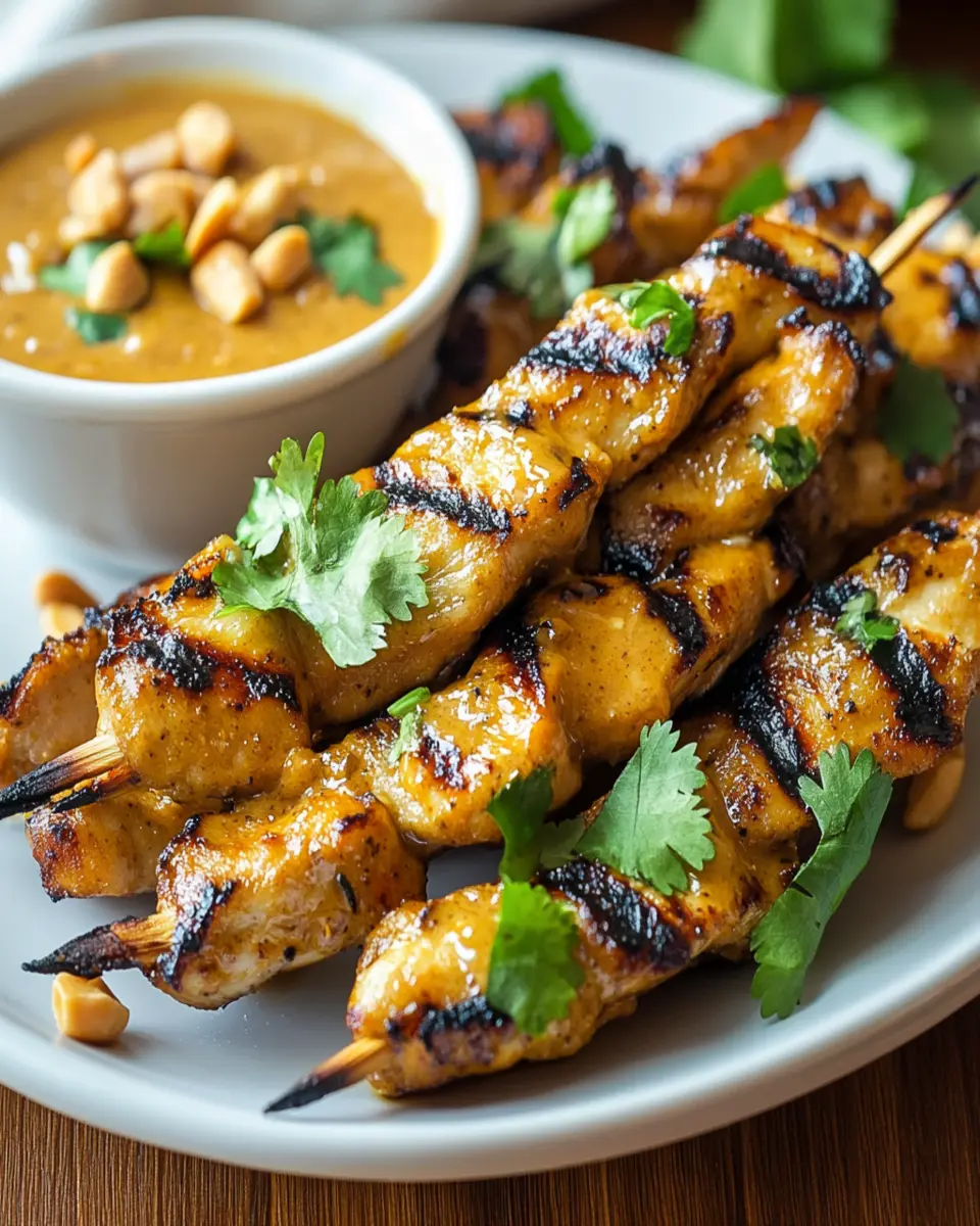 Keto Chicken Satay: Irresistibly Juicy with Peanut Dipping Sauce