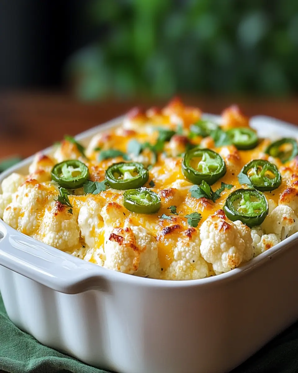 Jalapeno Popper Cauliflower Casserole: The Best Guilt-Free Indulgence