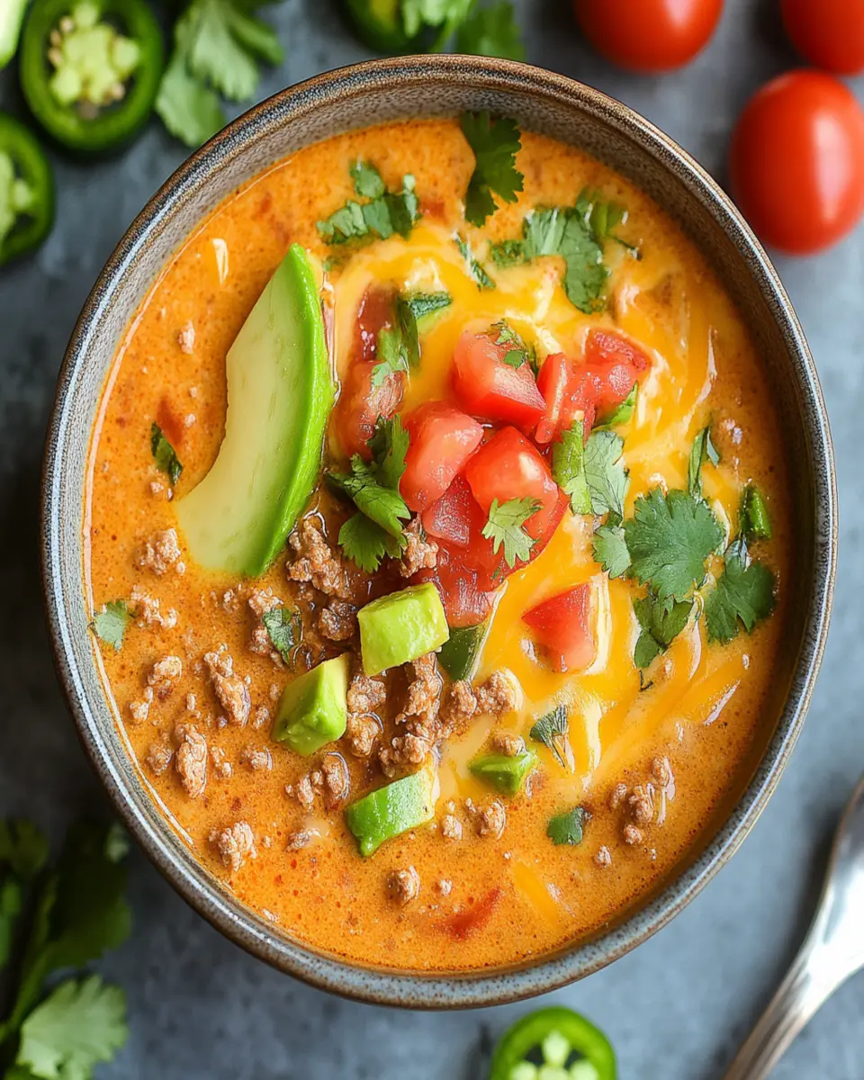 Cheesy Keto Taco Soup: The Ultimate Comfort Bowl