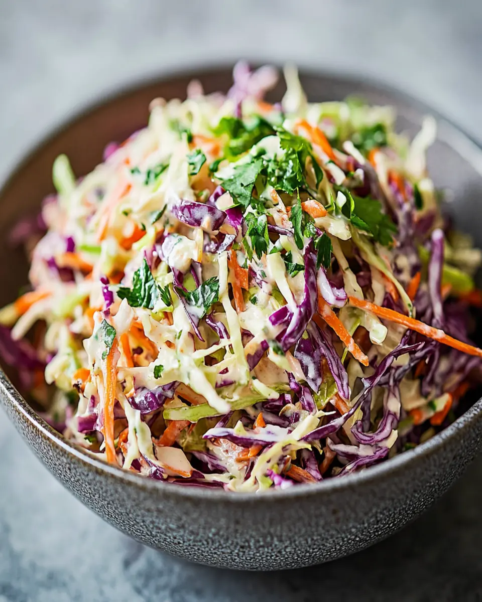 Keto Coleslaw with Yogurt Dressing: The Best Guilt-Free Crunch