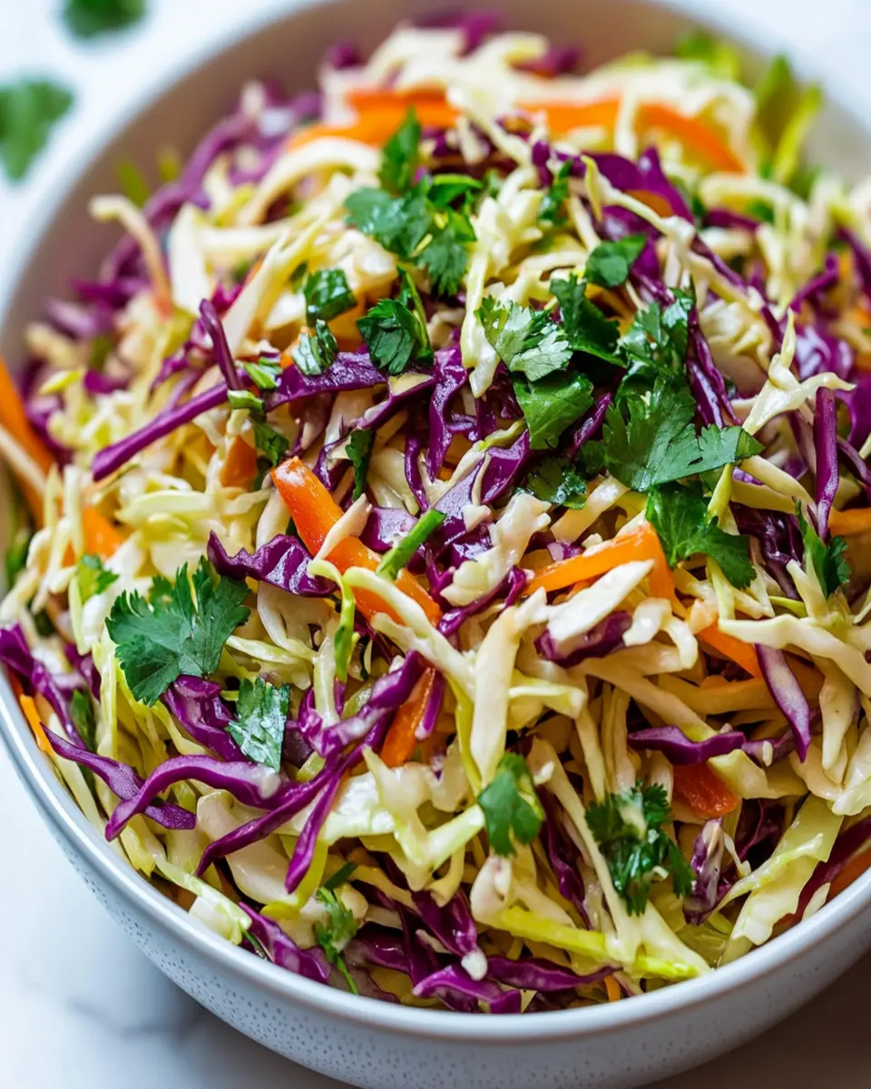 Keto Coleslaw with No-Mayo Dressing: The Best Guilt-Free Crunch