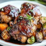 Slow Cooker Balsamic Chicken Thighs First Image First Image