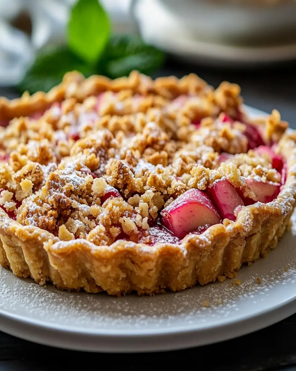 Rhubarb Crumble Tart: Indulgent Bliss in Every Bite