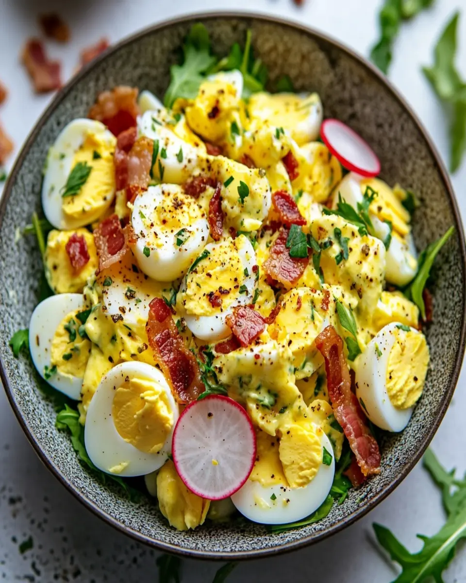 Keto Egg Salad with Bacon: Irresistibly Creamy and Bold!