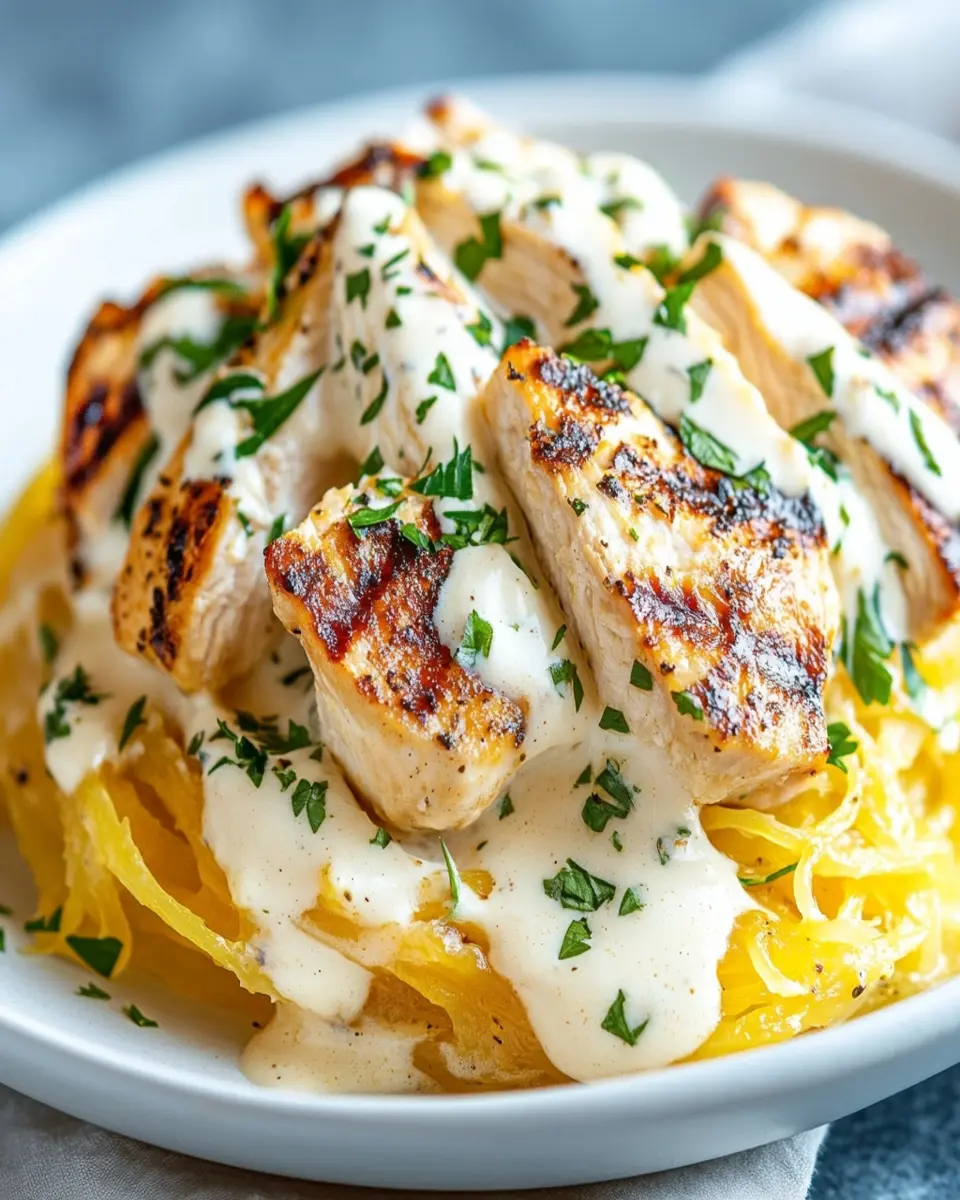 Chicken Alfredo Spaghetti Squash: Indulgent & Guilt-Free Delight 5