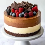 Triple Chocolate Mousse Cake First Image First Image